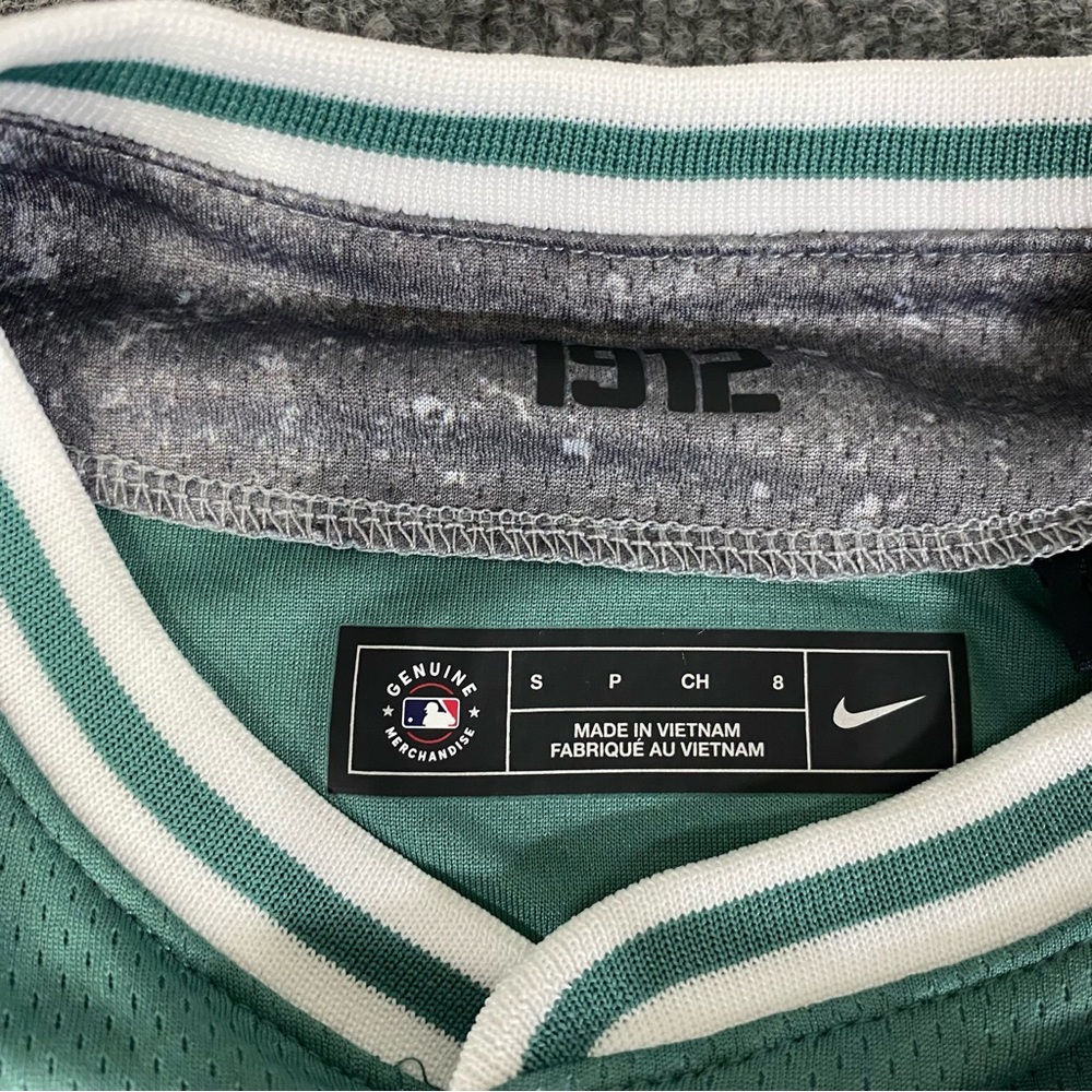Nike Boston Red Sox City Connect Green Monster Youth Small Size 8 Jersey NWT - Picture 10 of 11
